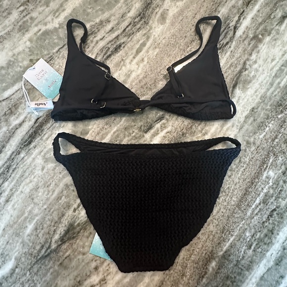 NWT Demi Moore x Andie Swim Tropez 2-Piece Crochet Bikini, Top (L) & Bottom (M) - Picture 4 of 15